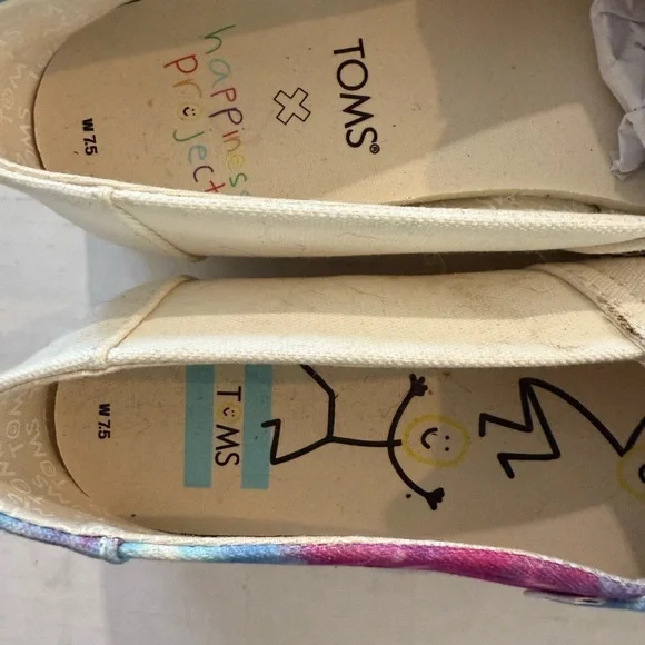 TOMS Women's Tie-Dye Canvas Shoes - Picture 2 of 3